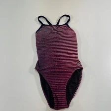 NWT Women’s 6 TYR Flux Diamond Controlfit One-Piece Swimsuit UPF 50 Pink Striped