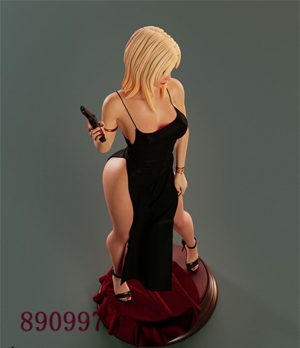 Aya Brea Parasite Eve 3D Printing Figure Unpainted Model GK Blank Kit New Stock - Picture 3 of 12
