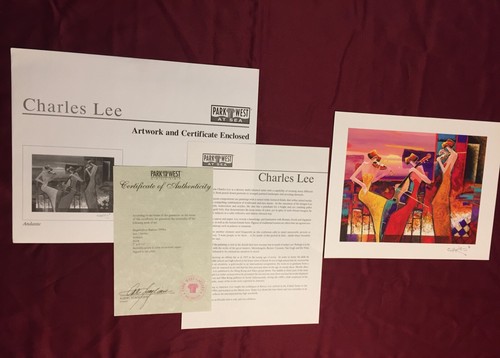 ANDANTE 2006 ART PRINT Charles Lee Cruise Ship PARK WEST GALLERY 7" X 9" - Picture 2 of 3