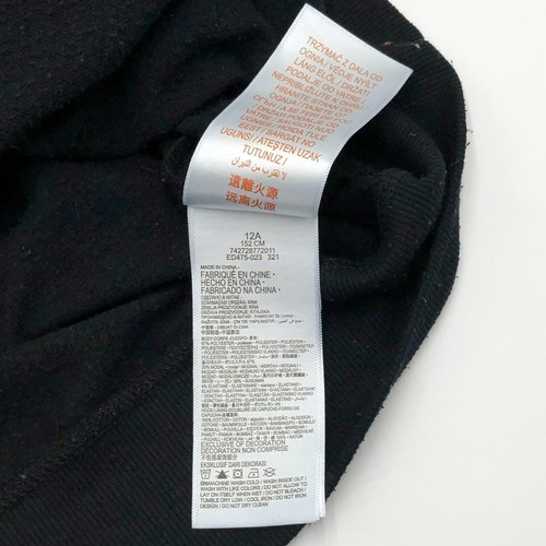 Levi's Strauss & Co Kids Boys Hoodie With High Collar Black Size 12 - Picture 5 of 9