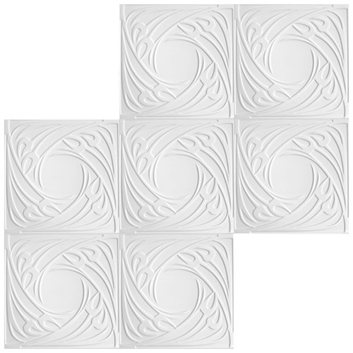 20 qm Styroporplatte Decke weiß XPS Dekore 50x50cm verschiedene Dekore Sparpaket - Imagen 3 de 55