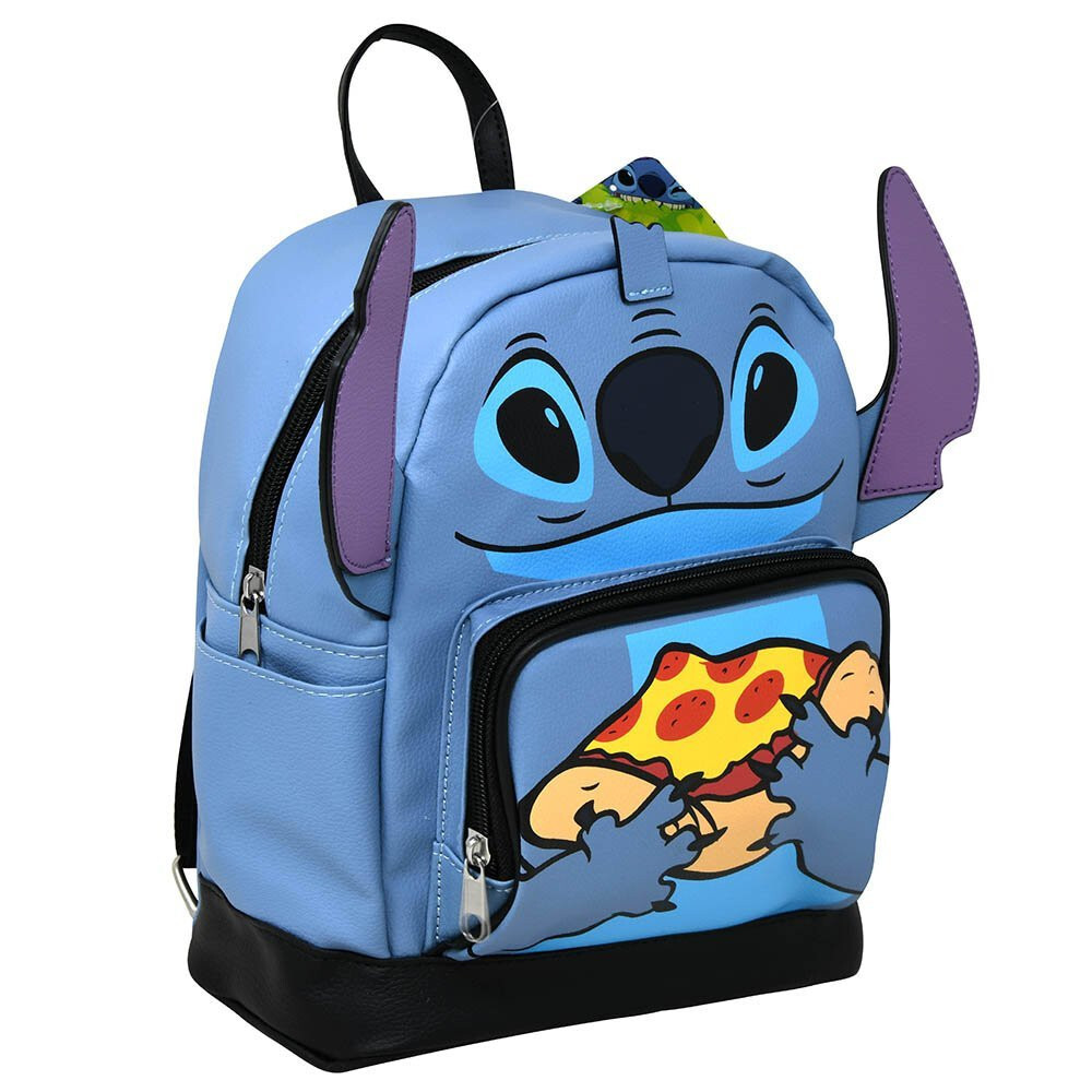 Mini Backpack Deluxe - Disney - Lilo & Stitch Pizza Lover Faux Leather 11