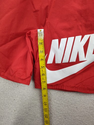 Nike Boys Short Extra Large Red Nylon Blend Drawstring Regular Fit Sweatshort - Picture 10 of 19