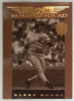 1994 Triple Play - Bomb Squad - Barry Bonds - #4 - San Francisco Giants - NrMt+