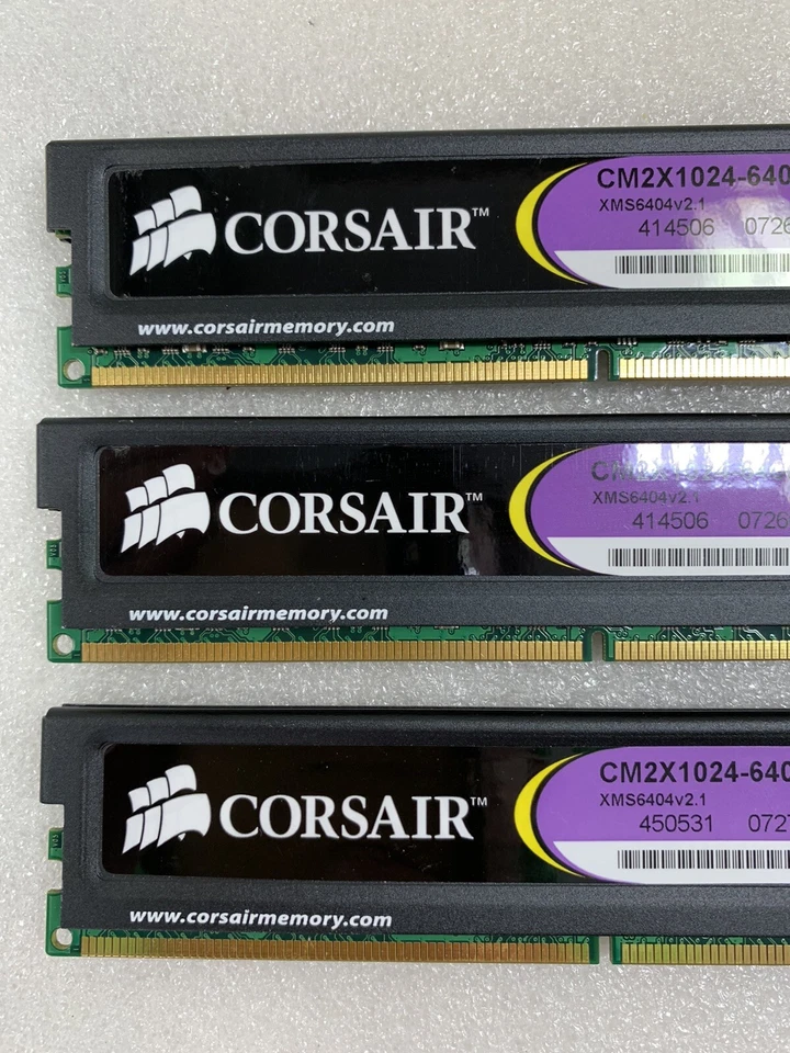 Corsair DDR2 3GB (3x 1GB) Xtreme Perf XMS2-6400 CM2X1024-6400C4 RAM Desktop - Image 4 of 4