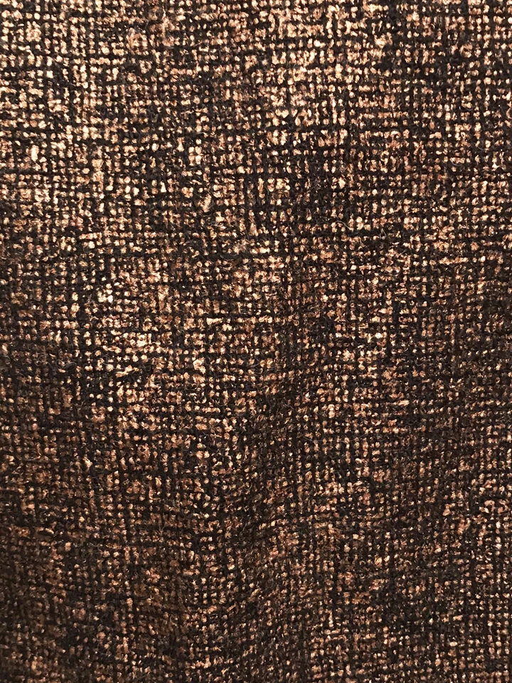 Falda lápiz Beth Bowley para mujer tweed negra metálica bronce hasta la rodilla 8 nueva con etiquetas Foto 3 de 4