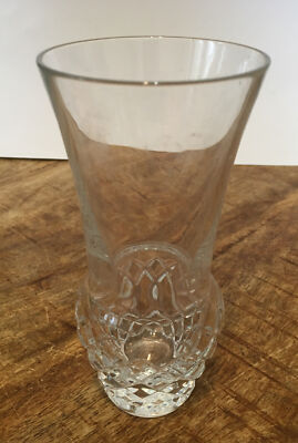 Waterford Flower Vase Bud Short Crystal Pattern 5.75  Tall