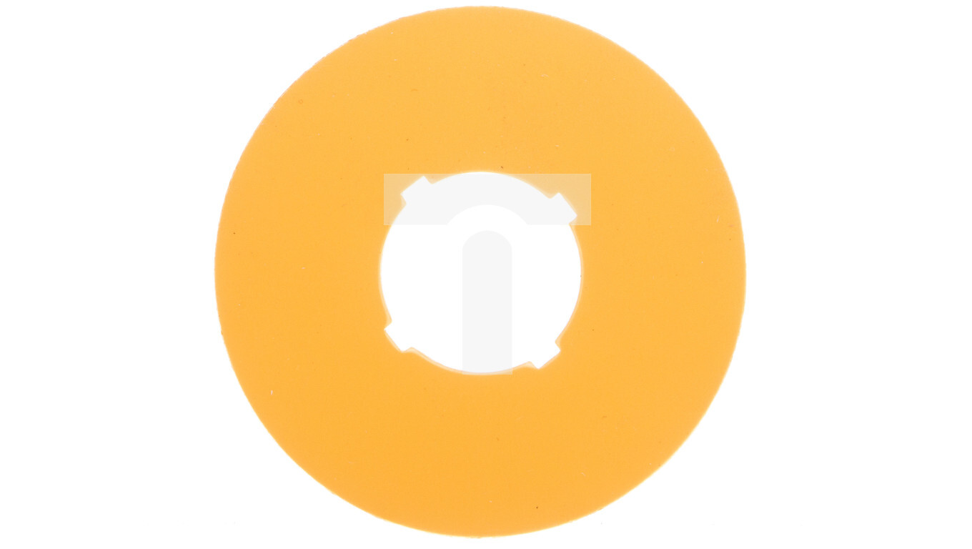 Description plate, yellow, round, diameter 60mm without imprint M22-XBK 2 /T2UK