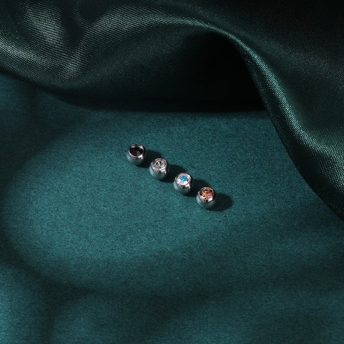 24/48Pcs 14G Stainless Steel Replacement Ball CZ Pearl Acrylic Ear Piercing Ball - Picture 16 of 33