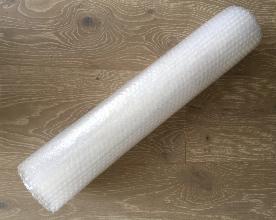 3/16" Small Bubbles Plastic Wrap Cushioning Wrap 24"x50' Perforated every 12" - Image 4 of 4