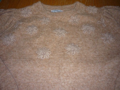 Women's Polagram sweater size large (Tan) - Picture 4 of 8