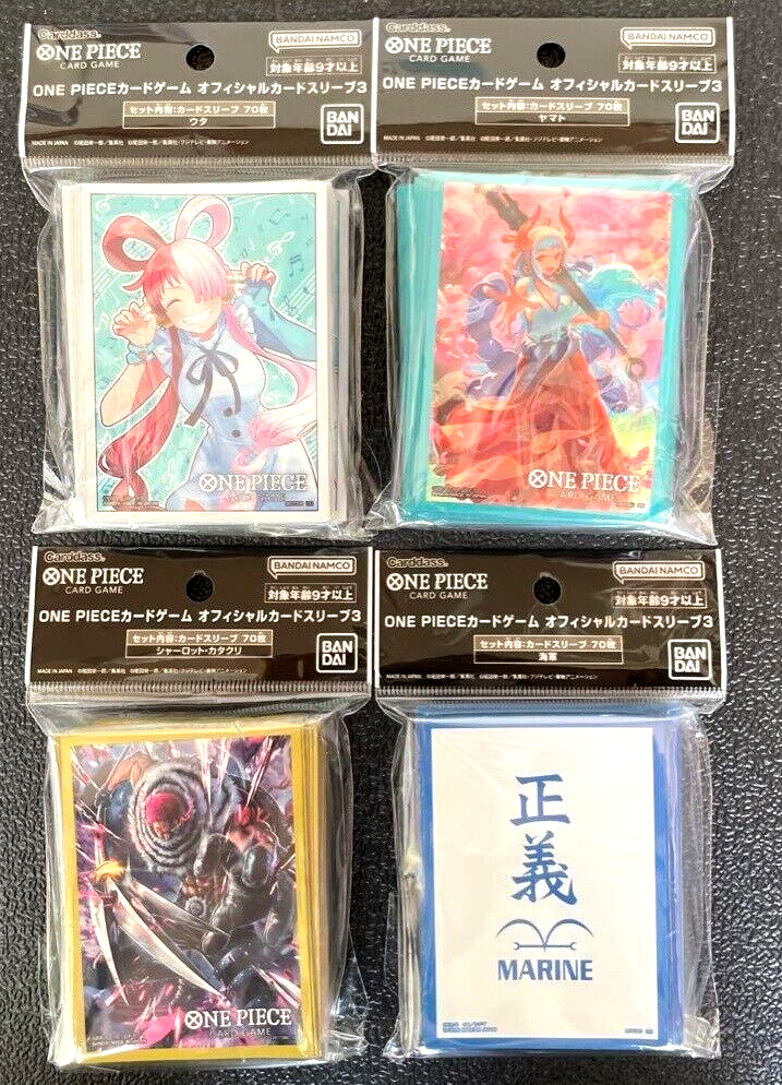 One Piece Card Official Sleeve 70 Sleeves x 4 Types Complete