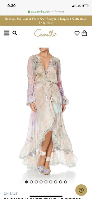 kookai carmen wrap dress