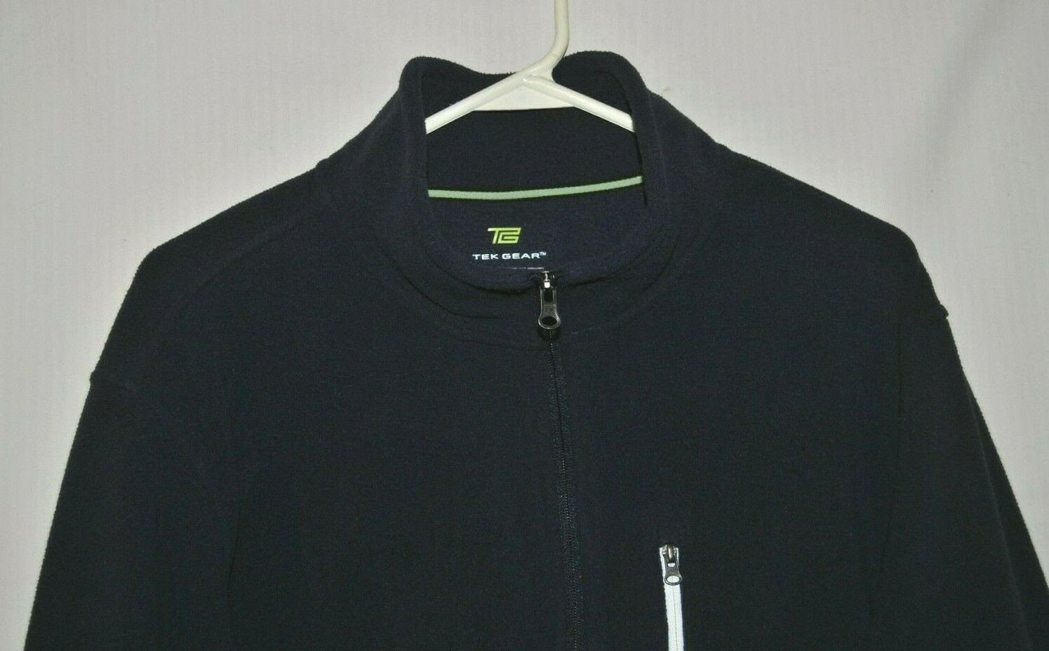 Men's TEK GEAR Dark Blue Fleece Jacket Size XL Zip Up Gem