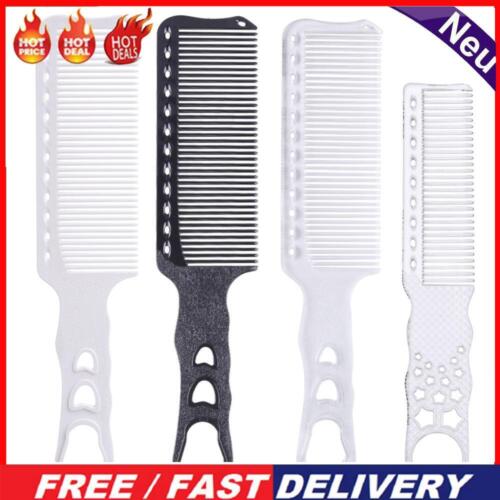 Professional Anti-static Resin Barbers Flat Comb Salon Men Hair Clipper Hairdres - Photo 1 sur 18