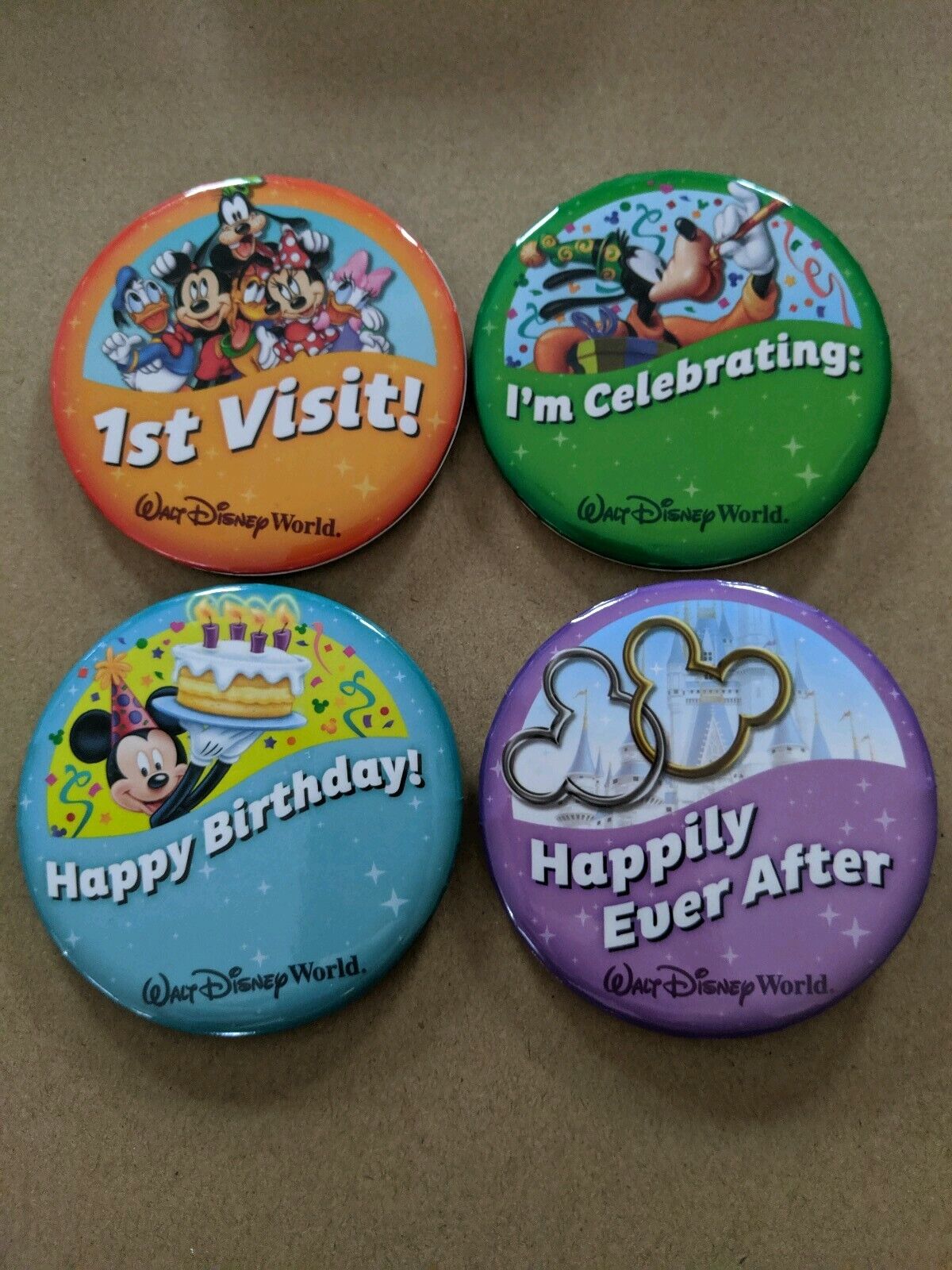 My First Visit Walt Disney World Button 1st Visit Theme Park -  Portugal