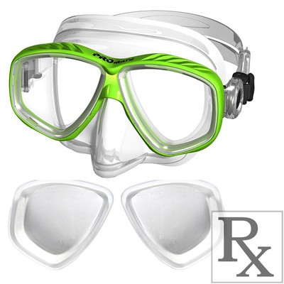 RX Prescription Optical Scuba Dive Snorkel Purge Mask Nearsighted -1.0 to -10.0