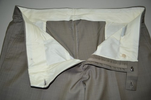 Jack Victor Elite Men Gray Wool Dual Vent 2 Front Button Suit Sz 46R Wst 42x30 - Picture 19 of 21