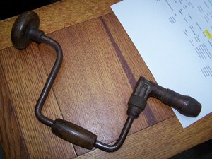 Vintage German Woodworking Tool ratcheting Hand Drill Vintage German Woodworking Tool ratcheting Hand Drill