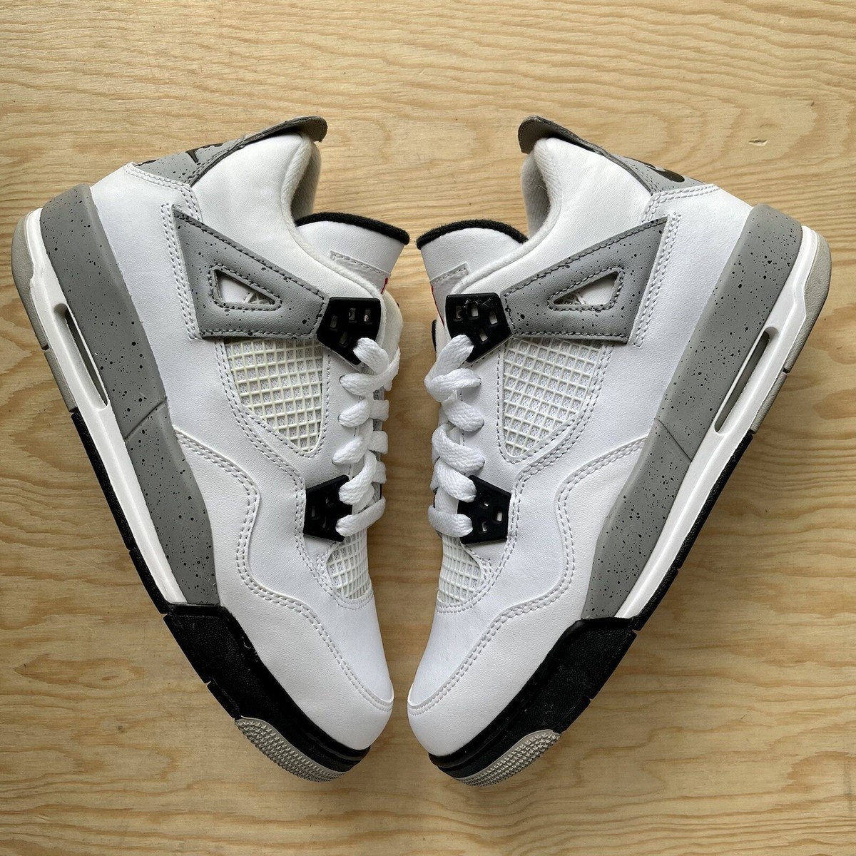 Nike Air Jordan 4 IV White Cement Retro Jordan Basketball Shoes