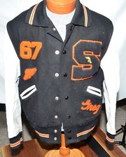 VTG 60's 67 Whiting Wool Letterman Varsity Jacket Track Mens Size 42