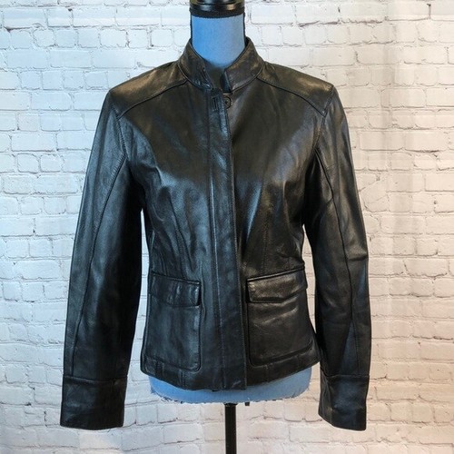 Mossimo supple black leather jacket 
