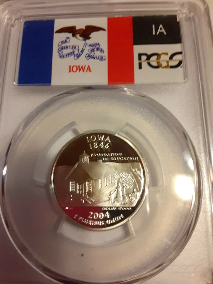 2004 S SILVER SET OF 5 STATE QUARTER PROOFS PCGS PR69DCAM - Image 4 of 4