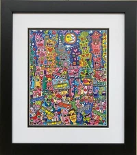 James Rizzi's "Getting the Most Out of Life" CUSTOM FRAMED Pop Art New