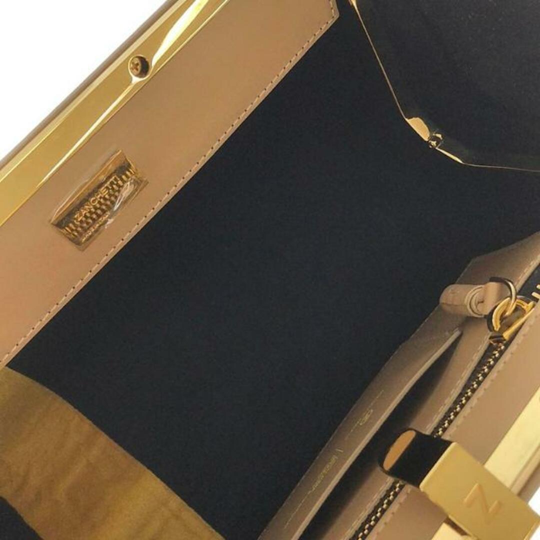 ZANCHETTI AMLETO 24 AMLET 2WAY LEATHER METAL HANDLE TOTE ZANCHETTI AMLETO 24 AMLET 2WAY LEATHER METAL HANDLE TOTE