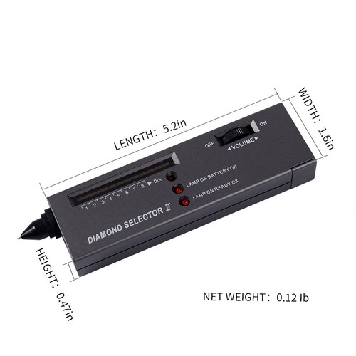 Electric Stone Tester Magnifying Glass Crystal Jewellery Detector Testing Device - Picture 2 of 13