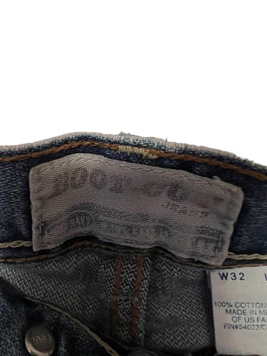 Pantalones de mezclilla sueltos vintage antiguos azul marino 32x32 Bootcut lavado claro skater - Imagen 3 de 4