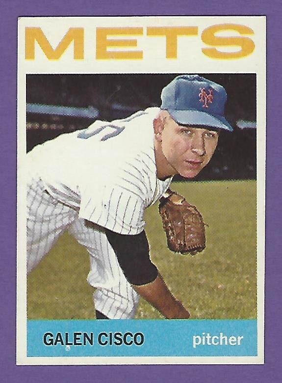 1964 Topps - #202  Galen Cisco - New York Mets - ExMt+  CENTERED