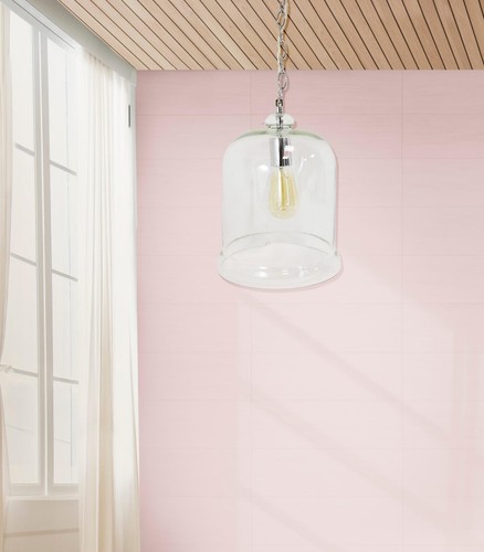 Rustikale Bauernhaus Klarglas Baldachin Glocke Pendelleuchte Decken Wand Lampe mit Kette - Bild 6 von 6