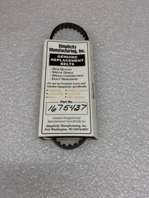 Genuine Simplicity 1675437SM V-Belt .375 018. | eBay