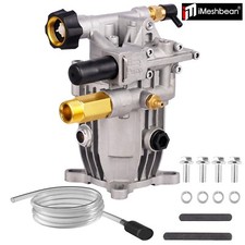 Pressure Washer Pump - Horizontal 3/4" Shaft - MAX 3000 PSI, 2.5 GPM, Oil Sealed