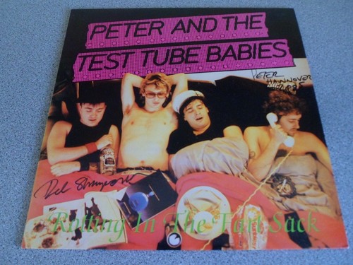 Peter Test Tube Babies - signed autographed Del and Peter HANOVER 05 Rotting LP