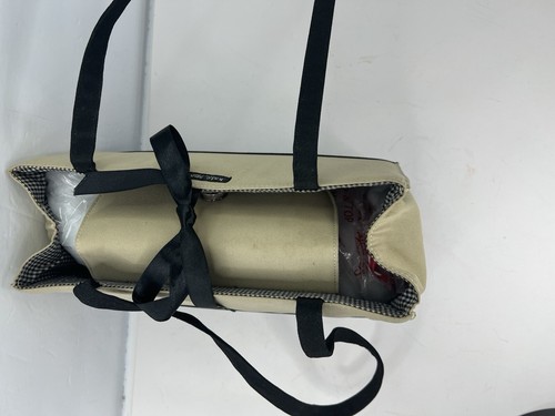 Kate spade New York Fabric Cream and Black Handbag Purse - Picture 6 of 11