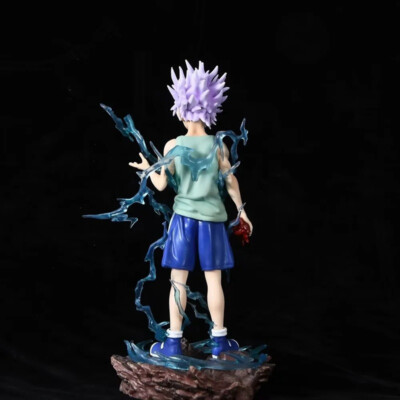 Figurine Killua Zaoldyeck 23 Cm – Statue De Combat En PVC, Décoration Anime Pour Bureau Ou Chambre