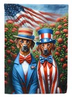 All American Rhodesian Ridgeback Flag Canvas House Size Dac4299Chf