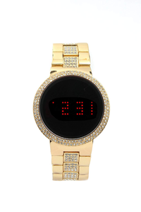 gold touch screen watch