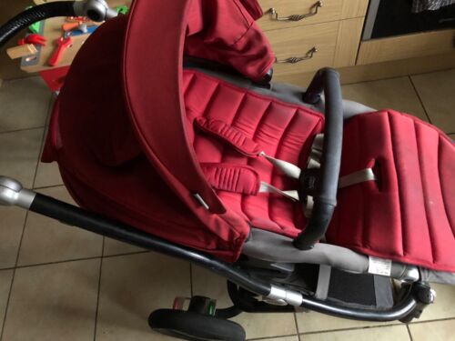 Sistema de viaje 3 en 1 BRITAX (caña de mano marina, cochecito rojo B Ready y asiento de coche rojo) - Imagen 7 de 8