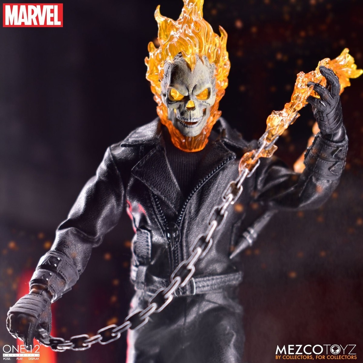 Mezco Toyz One:12 Marvel Ghost Rider And Hell Cycle 1/12 Action