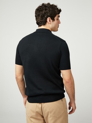 Camisa Polo Ben Sherman Tejida Manga Corta Para Hombre Inteligente Informal Cuello Jersey - Imagen 17 de 22