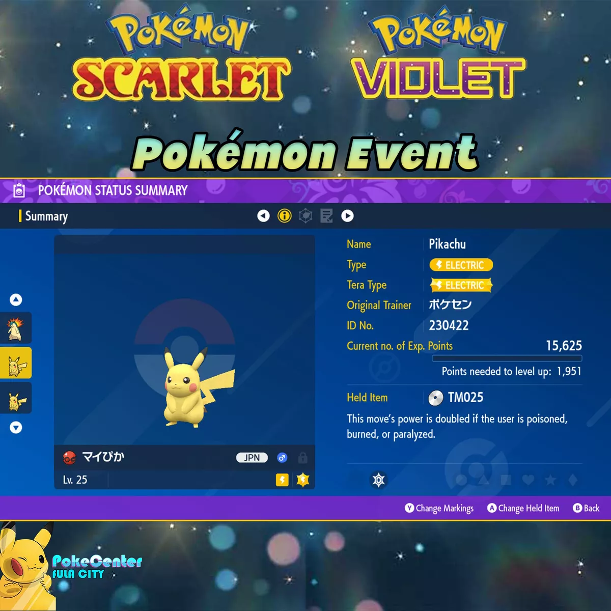 Viewing Event Pokémon Details 