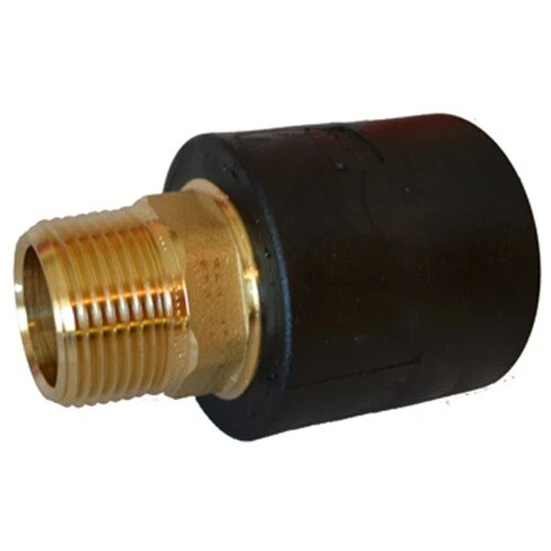 Elofit Brass Male Socket Fusion 1-1/4" IPS x 1-1/4" NPT 12EIRFMS114114 PE4710 - Image 2 of 3