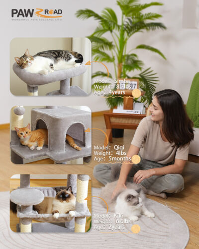 PAWZ Road Cat Tree Tower Scratching Post Scratcher Cat Condo Tree Kitten Bed Toy - Picture 10 of 51