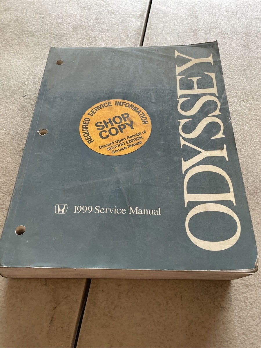 1999 Honda Odyssey Factory Service Repair Manual | eBay