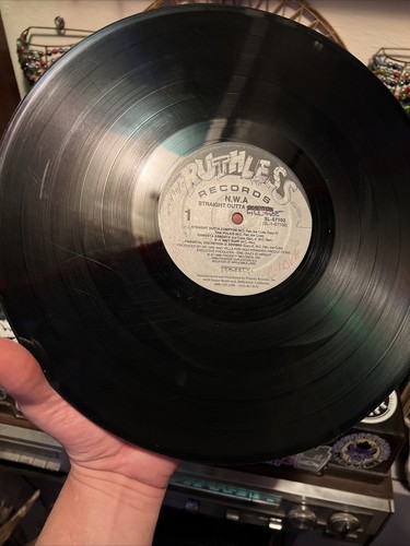 Org. 1988 N.W.A. Straight Outta Compton Vtg. LP Ruthless (DJ’s copy) Tested Worn - Picture 12 of 24