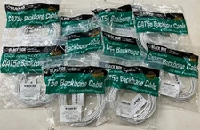 10 pack Cat5E 350MHz Copper Patch Cable Cord 25ft each  black box backbone cable