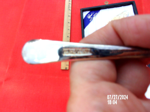 RAIMOND SHEFFIELD SILVERPLATE DESSERT Forks & Cake Knife Server Set in Case - Picture 11 of 15